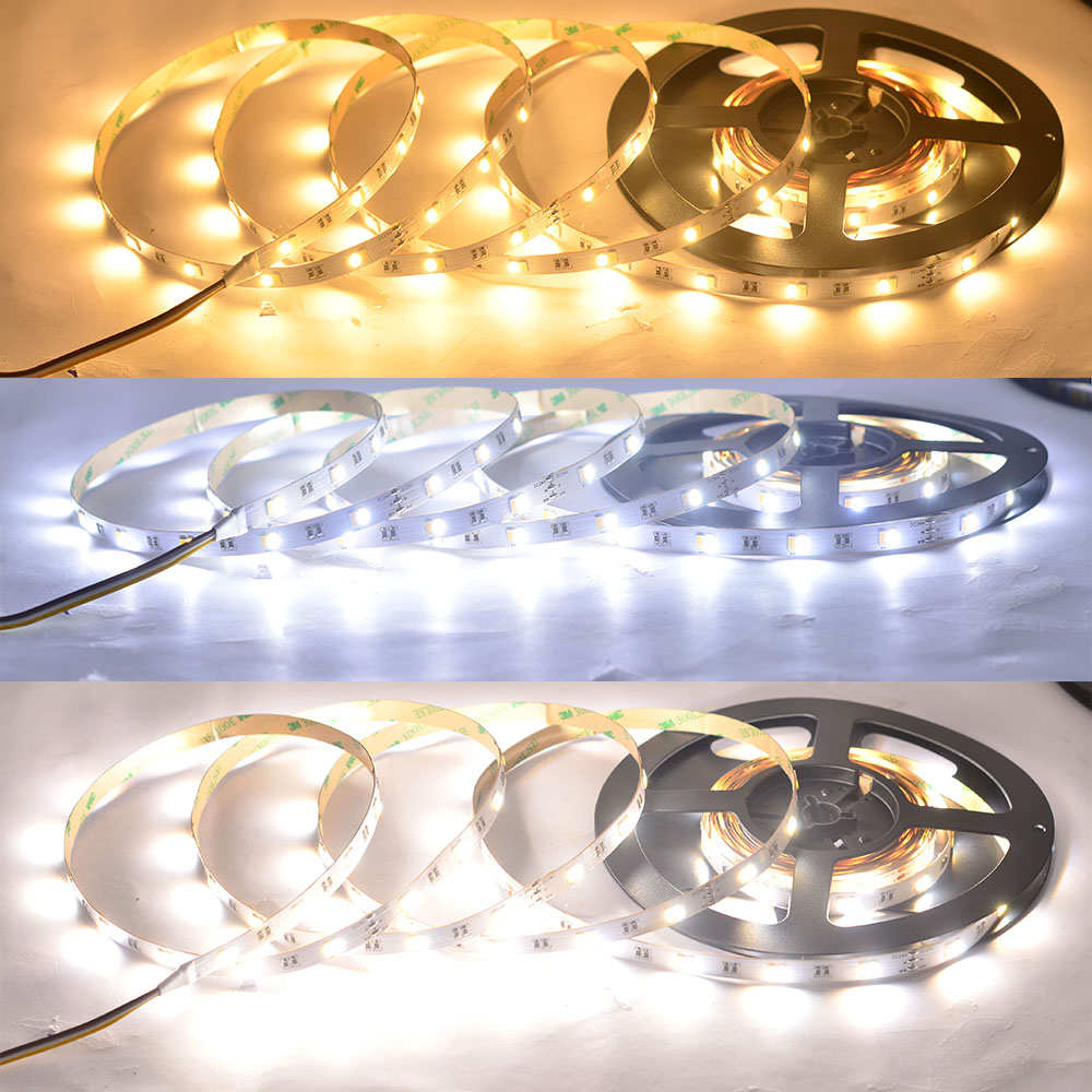 DC24V 5630SMD 300LEDs Pure White+Warm White CCT Flexible LED Strip Lights DC24V 5630SMD 300LEDs Pure White+Warm White CCT Flexible LED Strip Lights